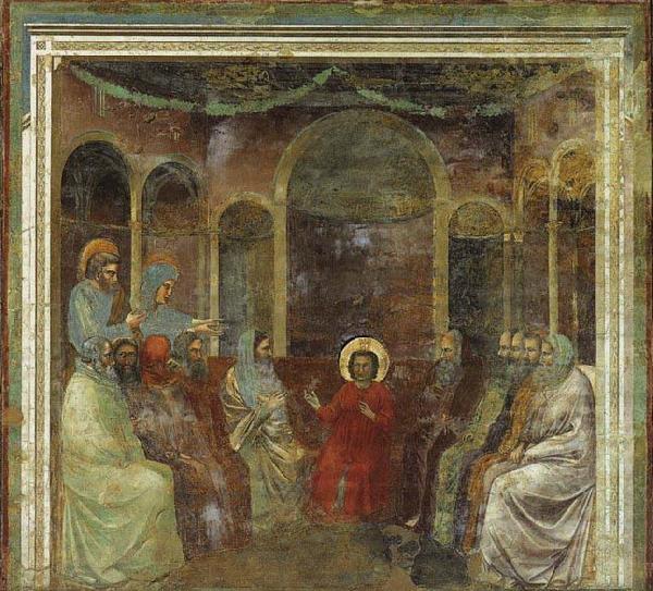 GIOTTO di Bondone Christ among the Doctors China oil painting art